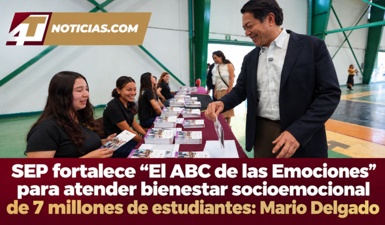 SEP fortalece “El ABC de las Emociones” para atender bienestar socioemocional de 7 millones de estudiantes: Mario Delgado