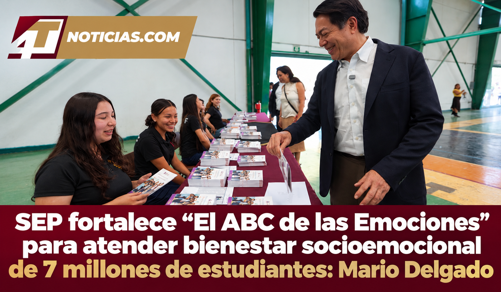 SEP fortalece “El ABC de las Emociones” para atender bienestar socioemocional de 7 millones de estudiantes: Mario Delgado