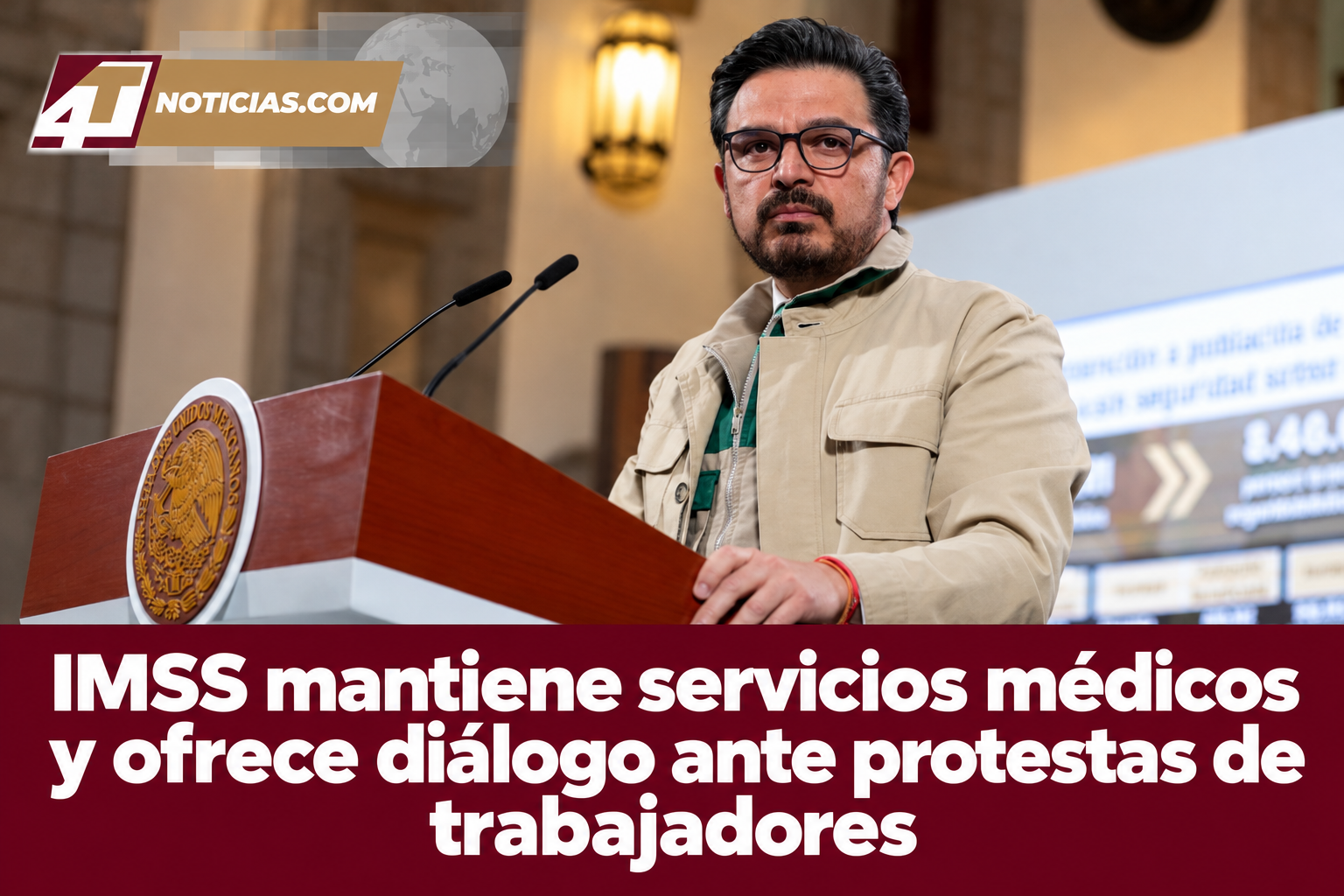 IMSS mantiene servicios médicos y ofrece diálogo ante protestas de trabajadores