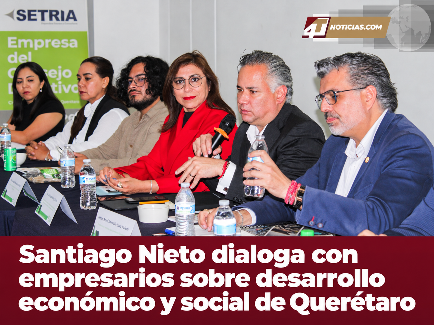 Santiago Nieto dialoga con empresarios sobre desarrollo económico y social de Querétaro