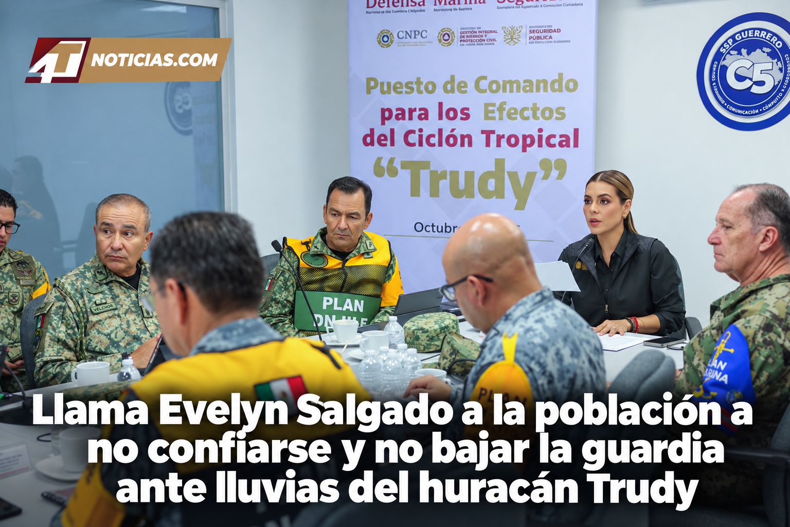 Llama Evelyn Salgado a la población a no confiarse y no bajar la guardia ante lluvias del huracán Trudy