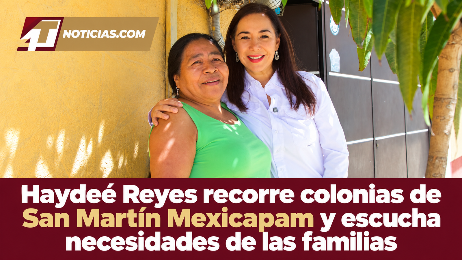Haydeé Reyes recorre colonias de San Martín Mexicapam y escucha necesidades de las familias