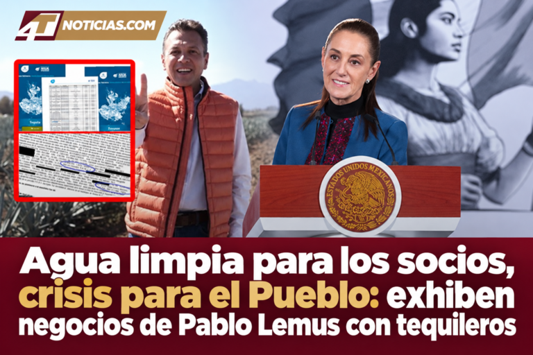 Agua limpia para los socios, crisis para el Pueblo: exhiben negocios de Pablo Lemus con tequileros