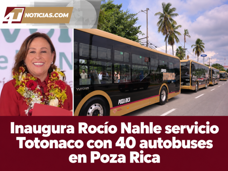 Inaugura Rocío Nahle servicio Totonaco con 40 autobuses en Poza Rica
