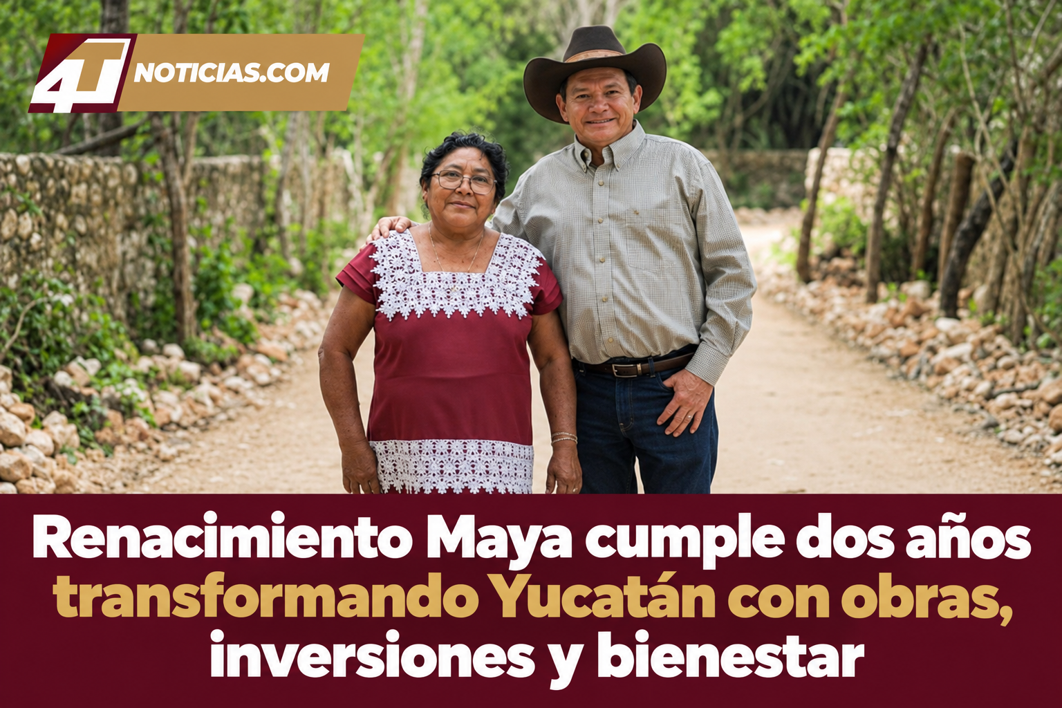 Renacimiento Maya cumple dos años transformando Yucatán con obras, inversiones y bienestar