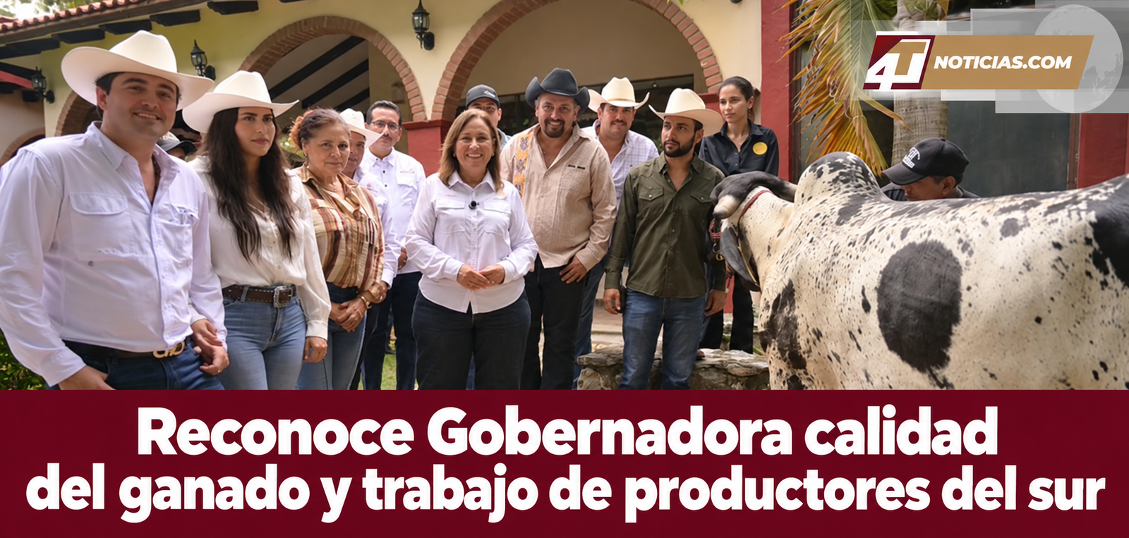 Reconoce Gobernadora calidad del ganado y trabajo de productores del sur