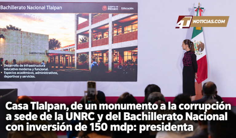 Casa Tlalpan, de un monumento a la corrupción a sede de la UNRC y del Bachillerato Nacional con inversión de 150 mdp: presidenta