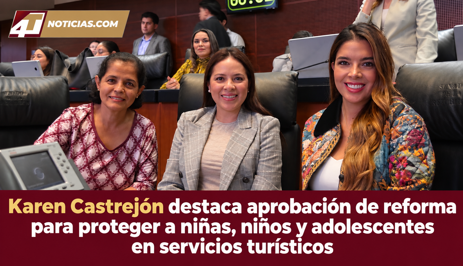 Karen Castrejón destaca aprobación de reforma para proteger a niñas, niños y adolescentes en servicios turísticos