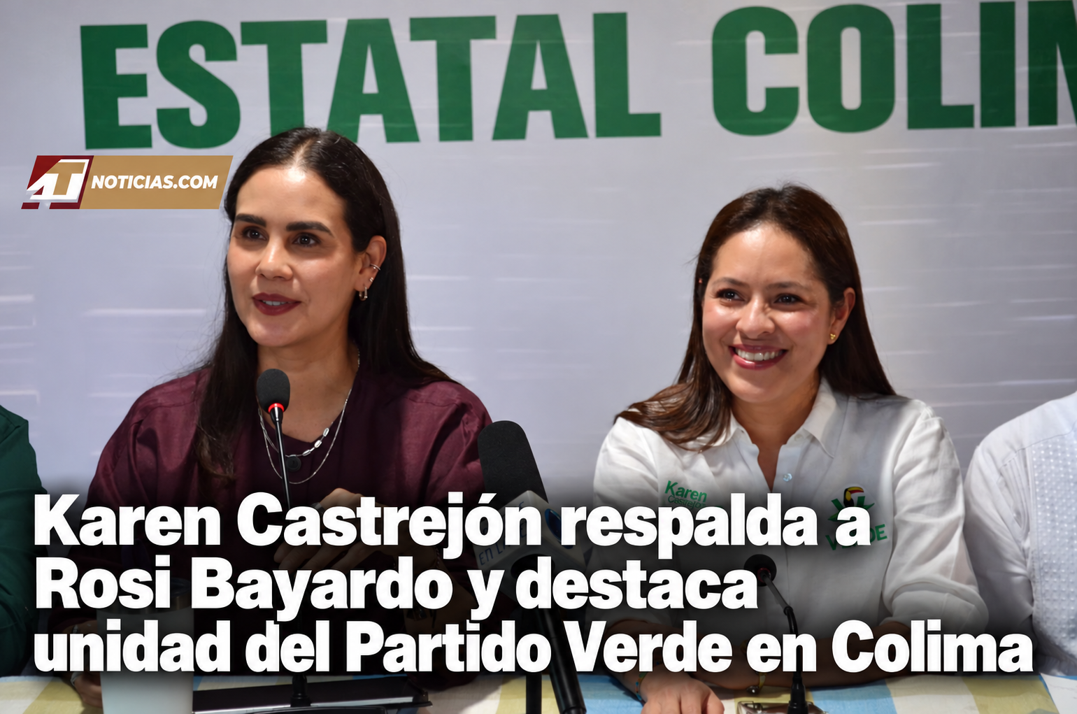Karen Castrejón respalda a Rosi Bayardo y destaca unidad del Partido Verde en Colima