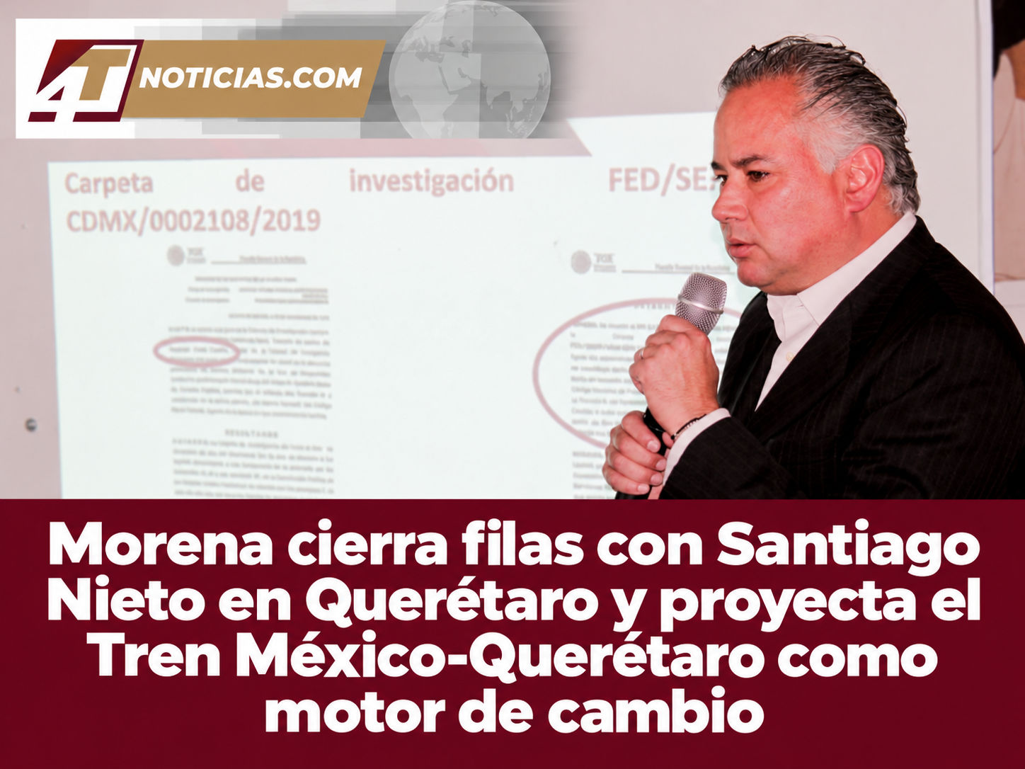 Morena cierra filas con Santiago Nieto en Querétaro y proyecta el Tren México-Querétaro como motor de cambio