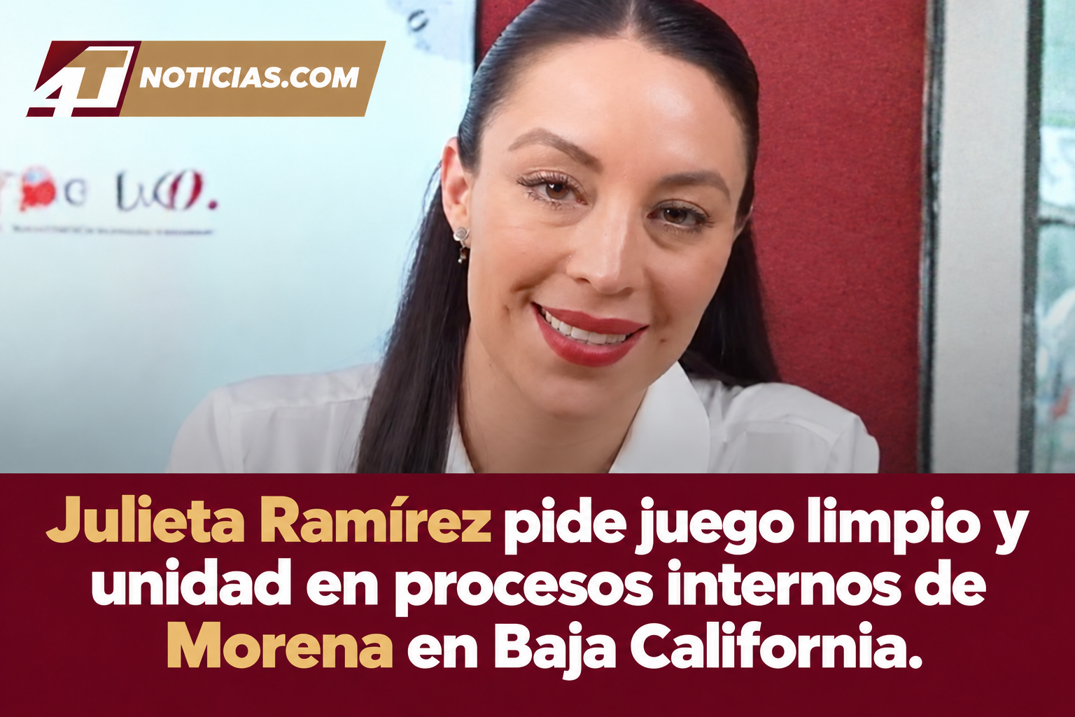 Julieta Ramírez pide juego limpio y unidad en procesos internos de Morena en Baja California