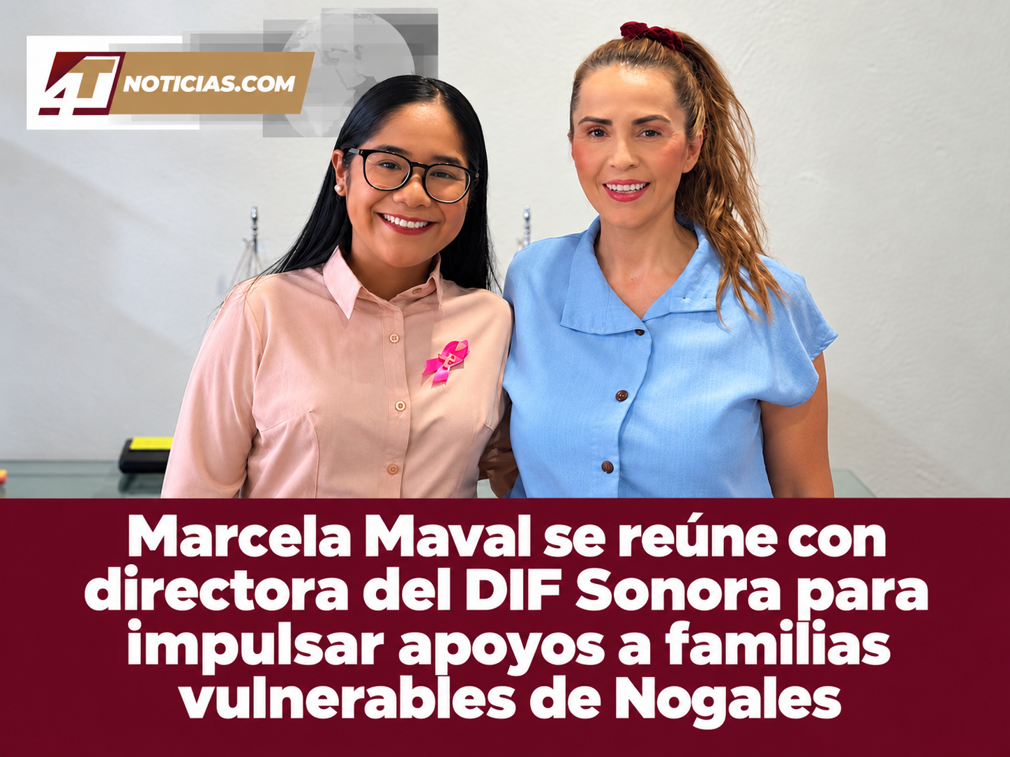 Marcela Maval se reúne con directora del DIF Sonora para impulsar apoyos a familias vulnerables de Nogales