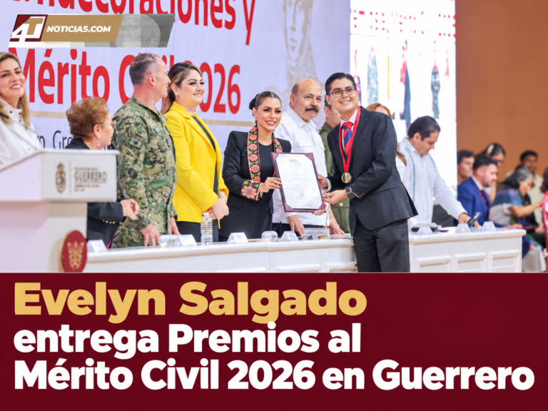 Evelyn Salgado entrega Premios al Mérito Civil 2026 en Guerrero