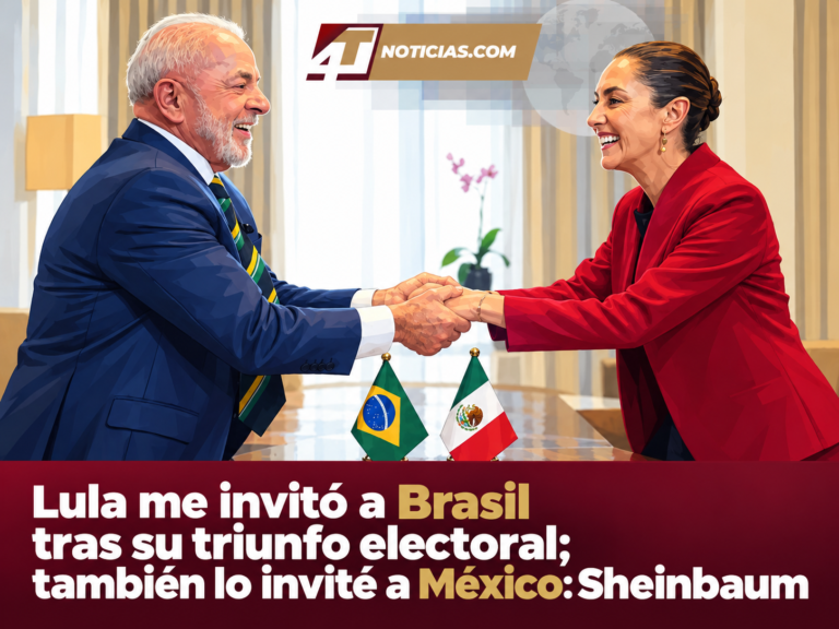 Lula me invitó a Brasil tras su triunfo electoral; también lo invité a México: Sheinbaum