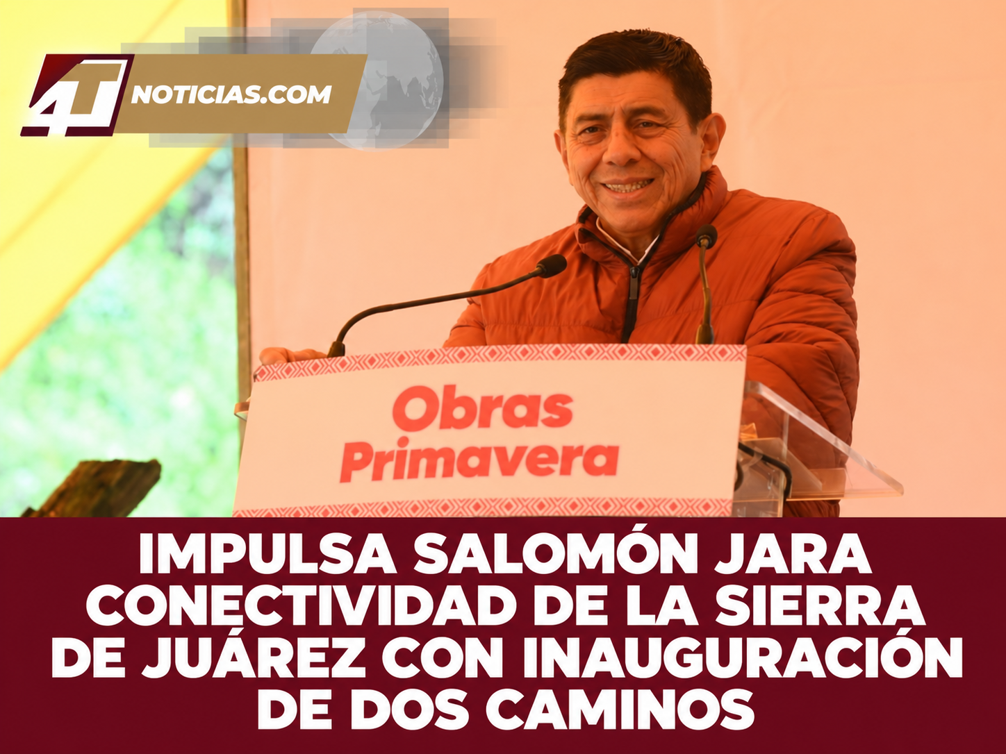 IMPULSA SALOMÓN JARA CONECTIVIDAD DE LA SIERRA DE JUÁREZ CON INAUGURACIÓN DE DOS CAMINOS